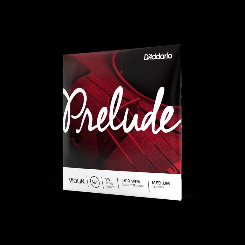 D'addario Prelude 1/4 Size Violin Strings Medium Tension - J81014M
