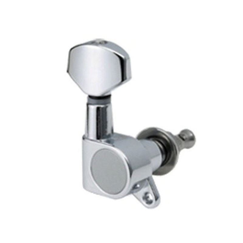 Java J07 Guitar Machine Head Chrome/Locking 6 In A Line