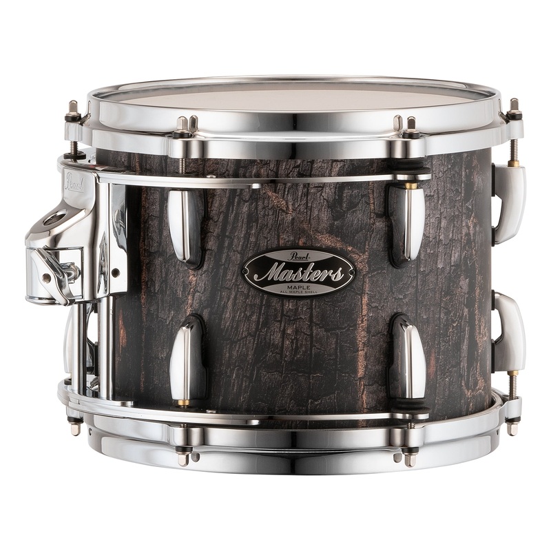 Pearl Masters Maple 10"x8" Tom - R2 Air Tom Suspension System w/GyroLock-L Bracket  SATIN CHARRED OAK MM6C1008TL/C824