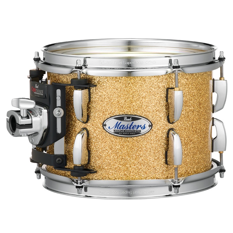 Pearl Masters Maple Complete 10"x10" tom w/optimount BOMBAY GOLD SPARKLE MCT1010T/C347