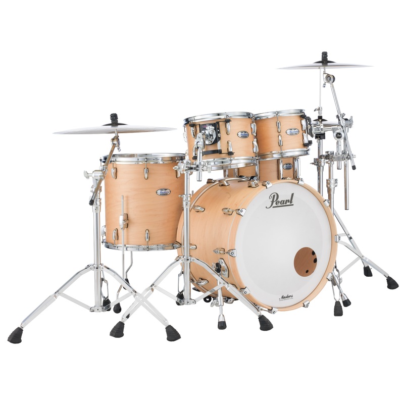 Pearl Masters Maple Complete 10"x10" tom w/optimount MATTE NATURAL MAPLE MCT1010T/C111