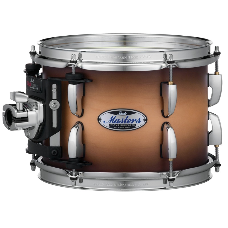 Pearl Masters Maple Complete 10"x10" tom w/optimount SATIN NATURAL BURST MCT1010T/C351