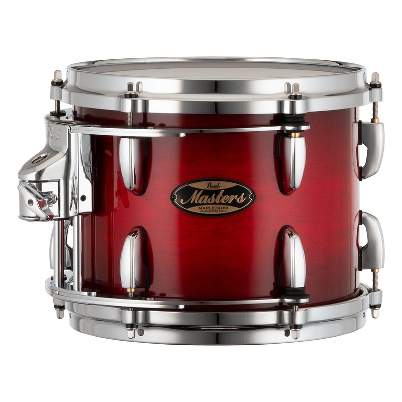 Pearl Masters Maple/Gum 10"x8" Tom - R2 Air Gyro-L Bracket DEEP REDBURST MMGP1008TL/C886