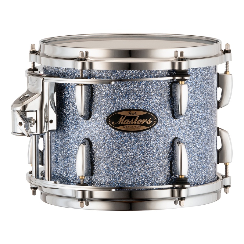 Pearl Masters Maple/Gum 10"x8" Tom - R2 Air Tom Suspension System w/GyroLock-L Bracket  CRYSTAL RAIN MMGC1008TL/C195