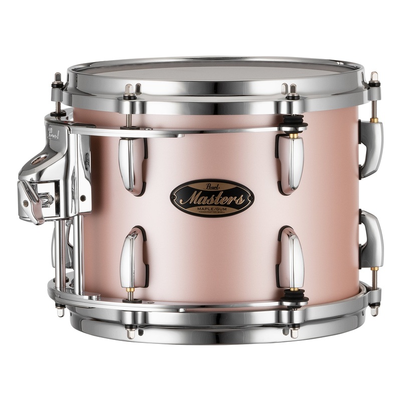 Pearl Masters Maple/Gum 10"x8" Tom - R2 Air Tom Suspension System w/GyroLock-L Bracket  SATIN ROSE GOLD MMGP1008TL/C844