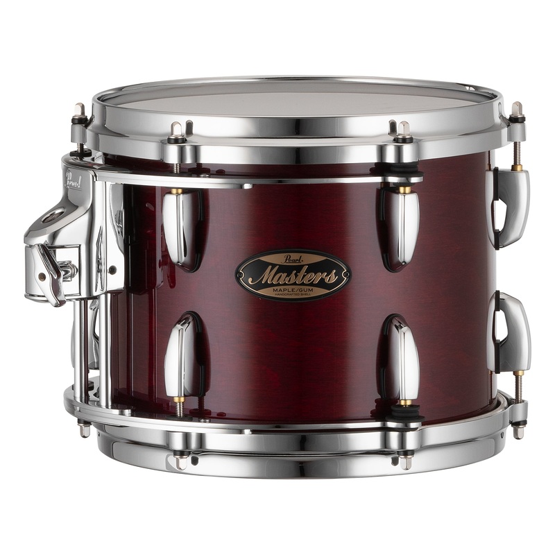 Pearl Masters Maple/Gum 10"x8" Tom - R2 Air Tom Suspension System w/GyroLock-L Bracket WINE RED LACQUER MMGP1008TL/C100