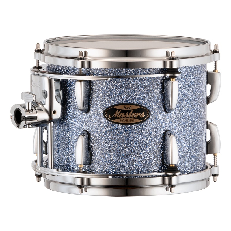 Pearl Masters Maple/Gum 10"x8" Tom - R2 Air Tom Suspension System w/Standard Bracket  CRYSTAL RAIN MMGC1008TS/C195