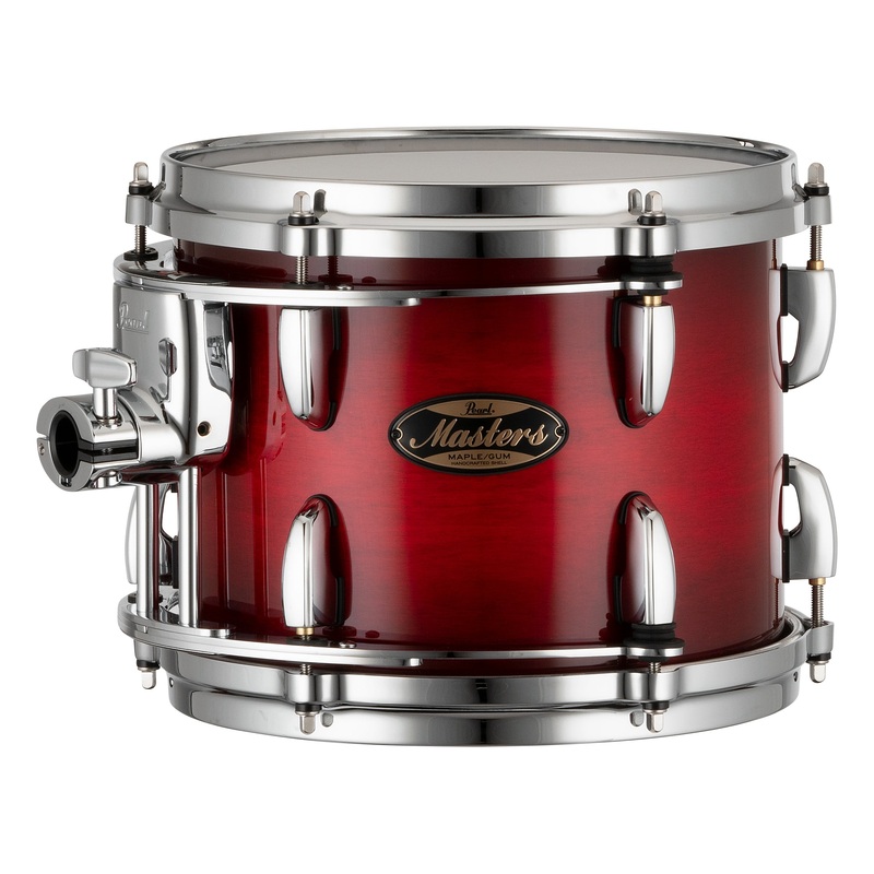 Pearl Masters Maple/Gum 10"x8" Tom - R2 Air Tom Suspension System w/Standard Bracket DEEP REDBURST MMGP1008TS/C886