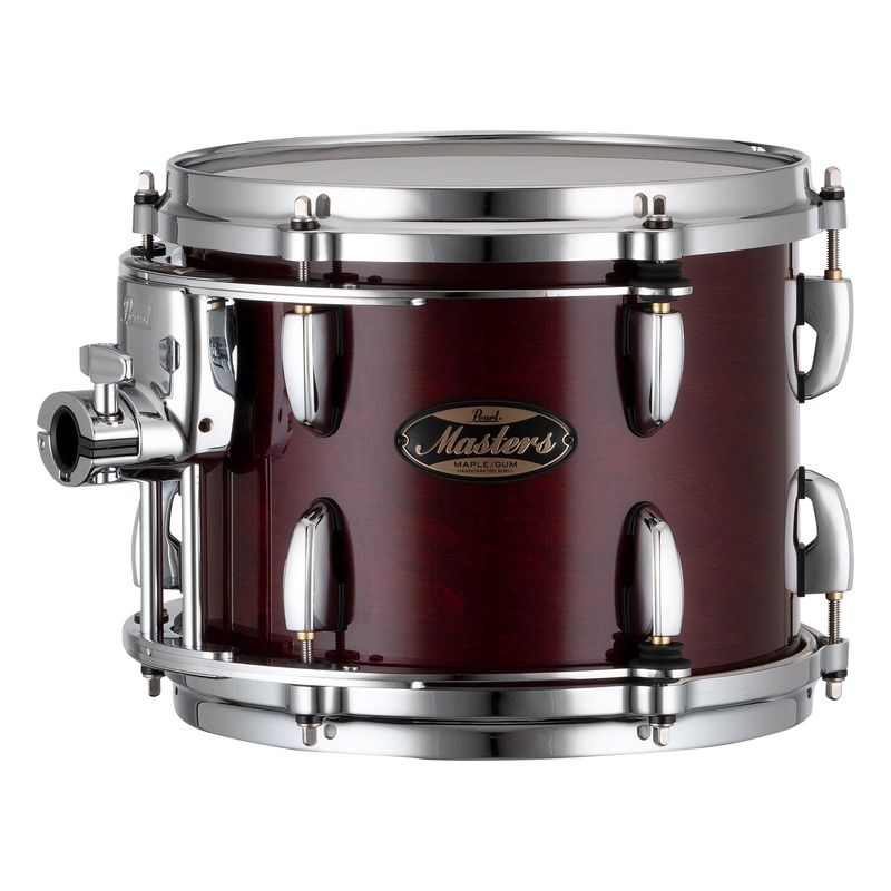 Pearl Masters Maple/Gum 10"x8" Tom - R2 Air Tom Suspension System w/Standard Bracket WINE RED LACQUER MMGP1008TS/C100