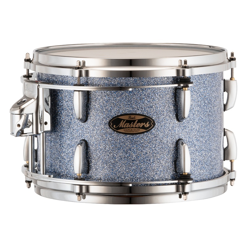Pearl Masters Maple/Gum 12"x8" Tom - R2 Air Tom Suspension System w/GyroLock-L Bracket  CRYSTAL RAIN MMGC1208TL/C195