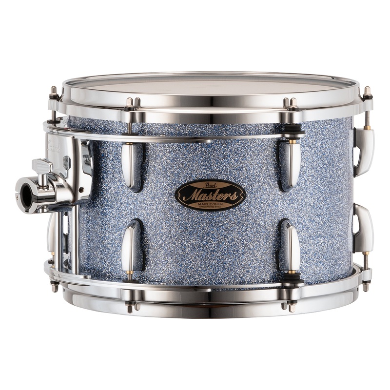 Pearl Masters Maple/Gum 12"x8" Tom - R2 Air Tom Suspension System w/Standard Bracket  CRYSTAL RAIN MMGC1208TS/C195