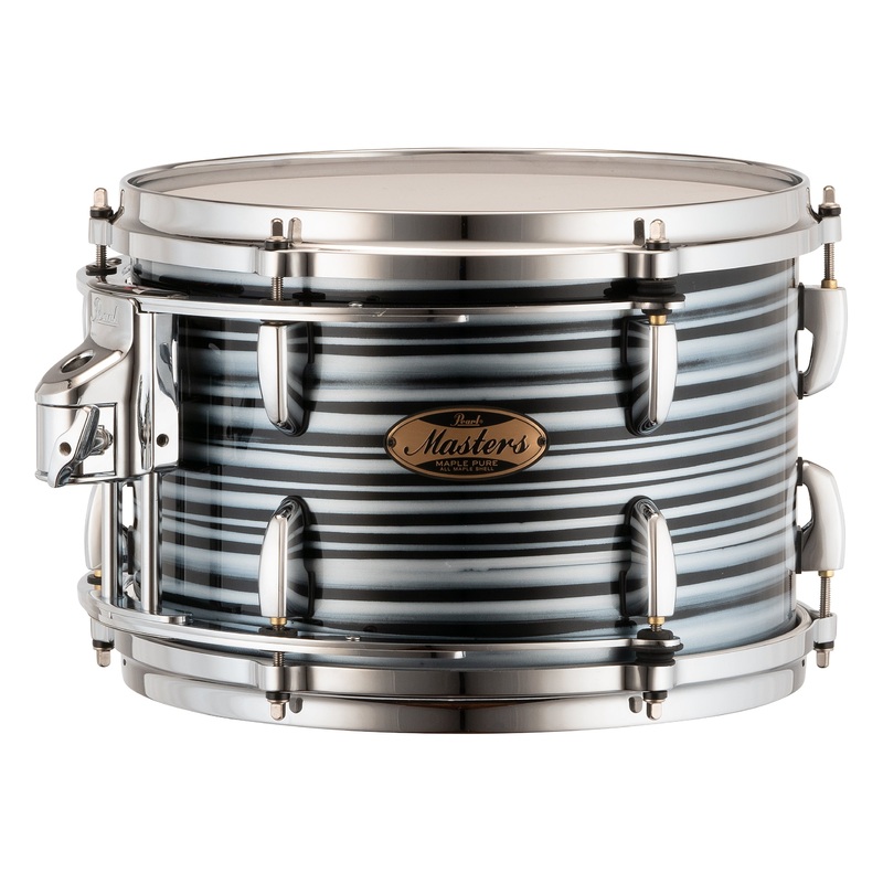 Pearl Masters Maple Pure 12"x8" Tom - R2 Air Tom Suspension System w/GyroLock-L Bracket BLACK OYSTER SWIRL MP4C1208TL/C855