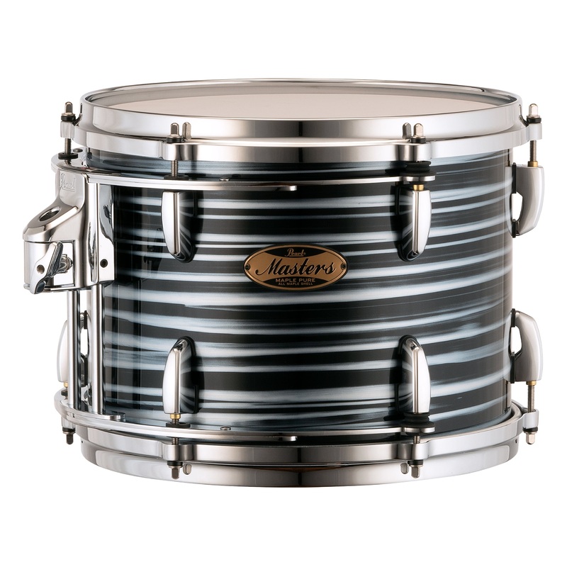 Pearl Masters Maple Pure 12"x9 Tom - R2 Air Tom Suspension System w/GyroLock-L Bracket BLACK OYSTER SWIRL MP4C1209TL/C855