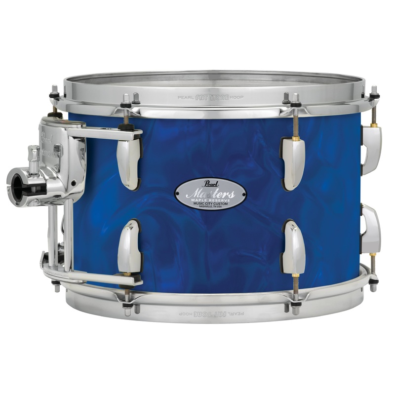 Pearl Music City Custom 8"x8" Masters Maple Reserve Series Tom w/optimount BLUE SATIN MOIRE MRV0808T/C721