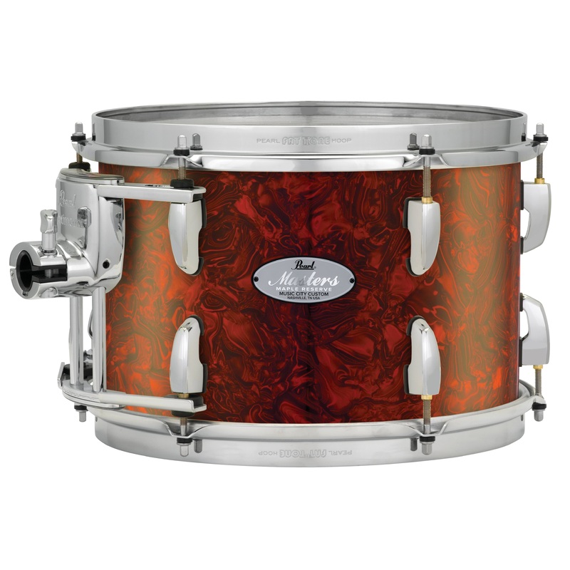 Pearl Music City Custom 8"x8" Masters Maple Reserve Series Tom w/optimount BURNT ORANGE ABALONE MRV0808T/C419