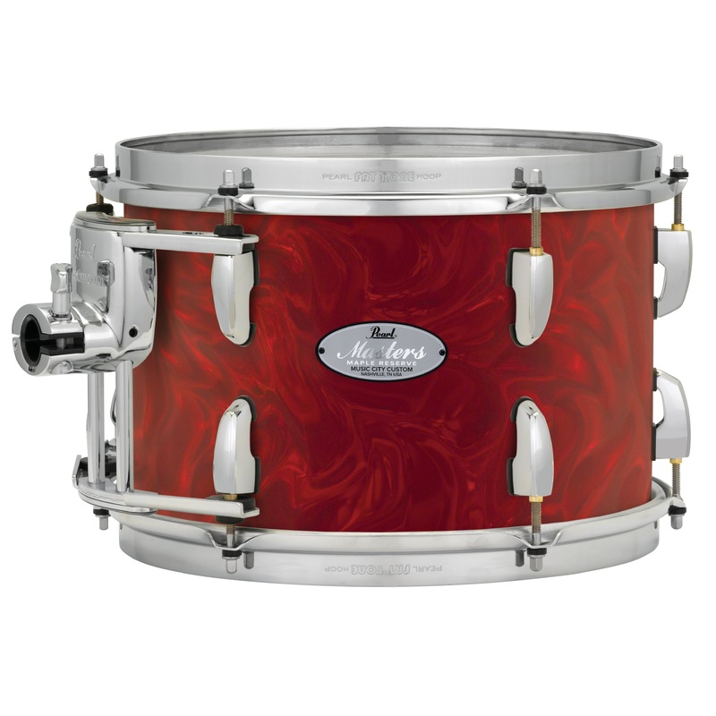 Pearl Music City Custom 8"x8" Masters Maple Reserve Series Tom w/optimount CRANBERRY SATIN SWIRL MRV0808T/C720