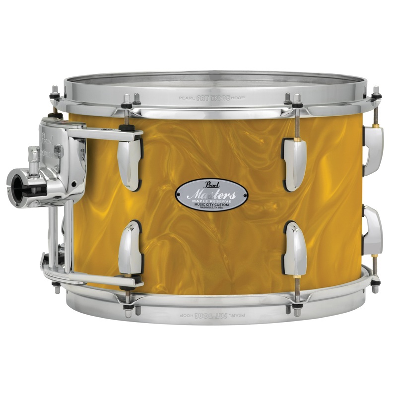 Pearl Music City Custom 8"x8" Masters Maple Reserve Series Tom w/optimount GOLD SATIN MOIRE MRV0808T/C723