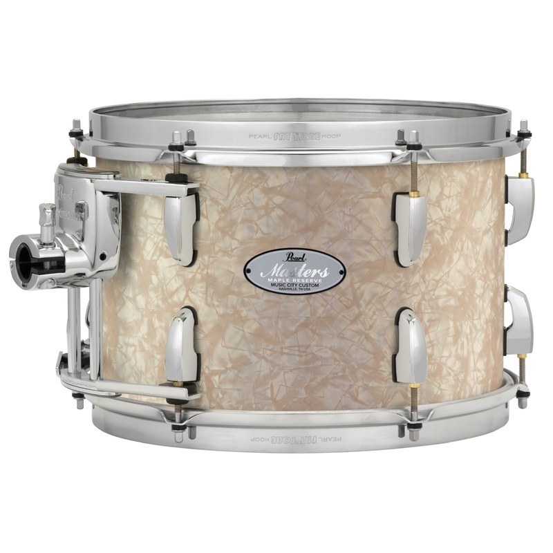 Pearl Music City Custom 8"x8" Masters Maple Reserve Series Tom w/optimount NICOTINE WHITE MARINE PEARL MRV0808T/C405