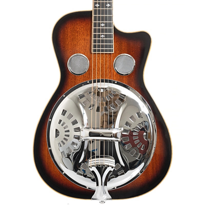 Beard Gold Tone PBR-CA Mahogany Cutaway Resophonic Guitar & Case