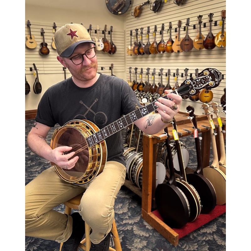Masterpiece Hearts and Flowers Gold Resonator Banjo (1970's)