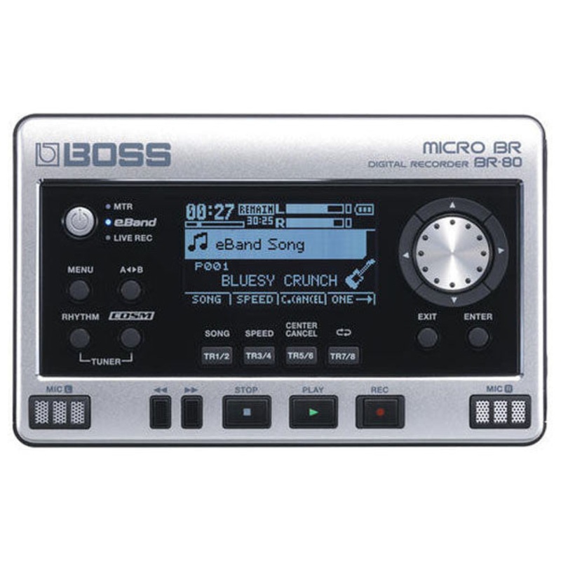 Boss Micro BR, BR-80 Digital Pocket 8 Track Recorder