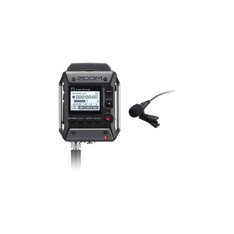 Zoom F1-LP 2-Input / 2-Track Portable Field Recorders with Lavalier Microphone