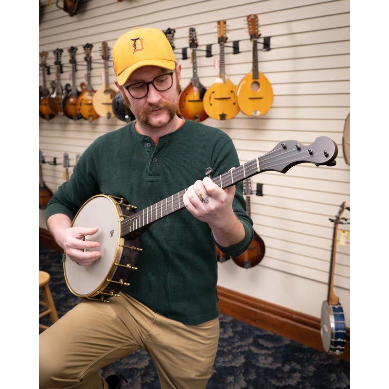 Chuck Lee Lone Star Custom 12" Openback Banjo #865, Integral Wood Tone Ring