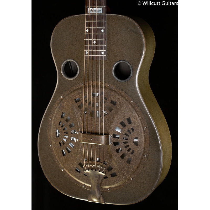 National Scheerhorn Model S-1 Weathered Steel Round neck