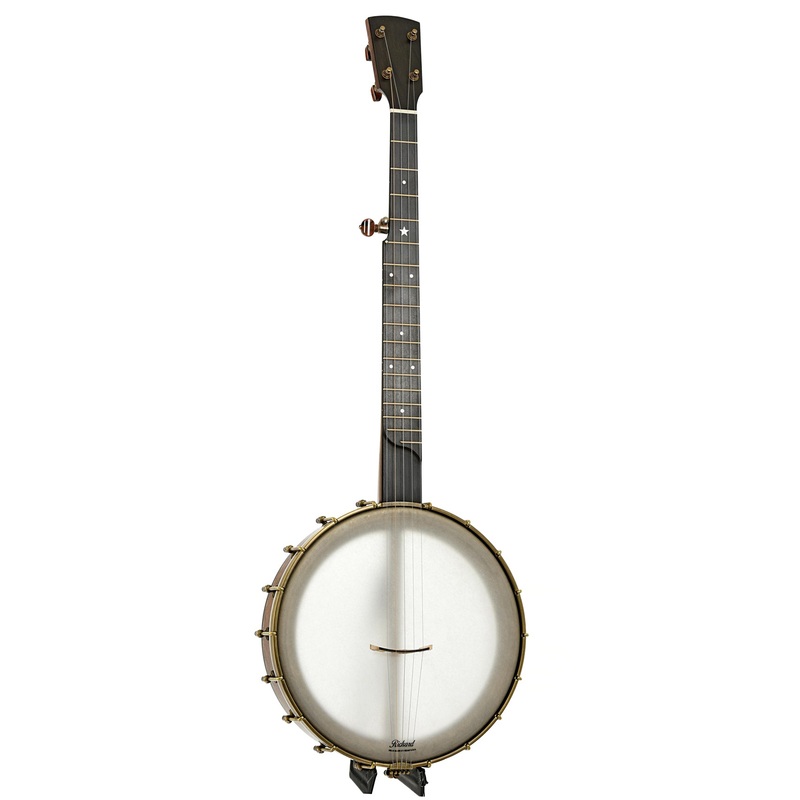 Rickard 12" Walnut Dobson Openback Banjo & Case with Cyclone Tuners