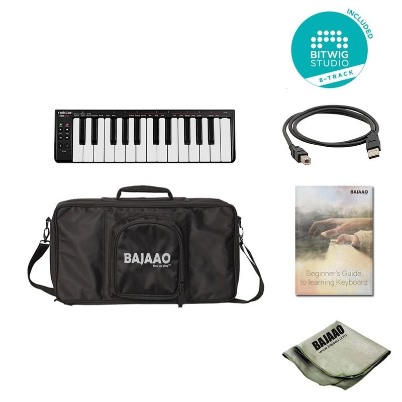 Nektar SE25 25-Key USB Mini MIDI Keyboard With Bitwig Software, Cloth, Gigbag & Ebook