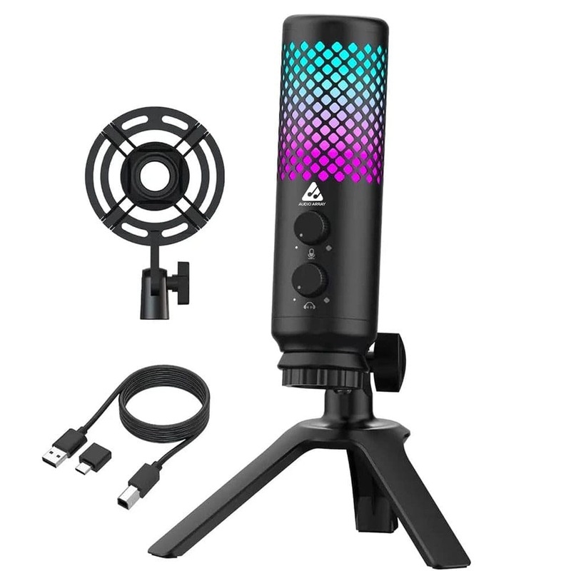 Audio Array AM-C30 RGB Light Gaming Tripod Stand