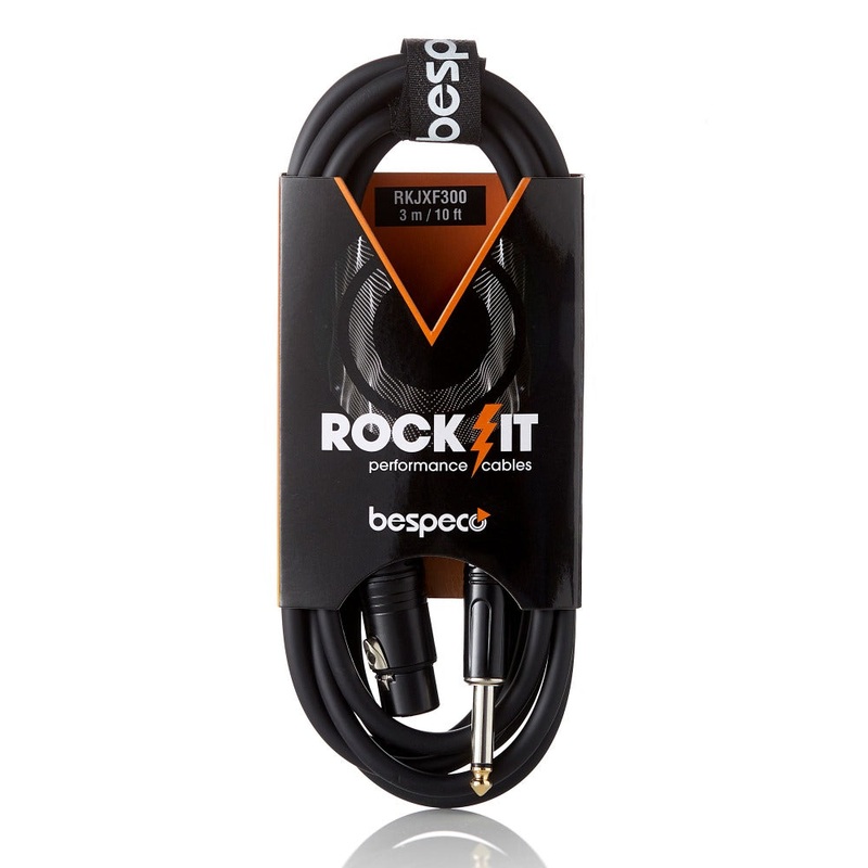 Bespeco RKJXF Jack Mono XLR F-L Rockit Microphone Cable