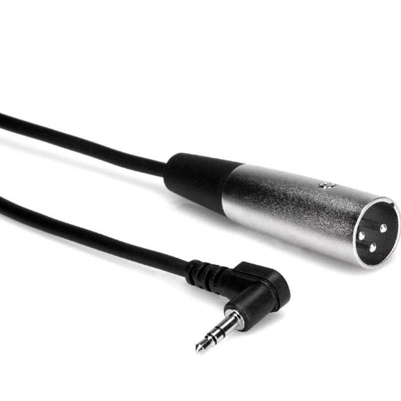 Hosa XVM Right-angle 3.5 mm TRS to XLR3M Microphone Cable