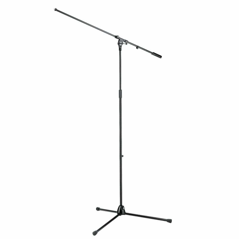 Konig & Meyer 21021-300-55 Overhead Microphone Stand with Boom Arm - Black