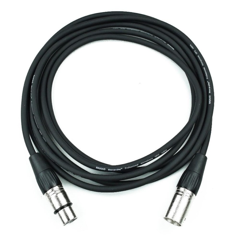 Male XLR to Female XLR Microphone Cable - Black - 3 Meter - Open Box