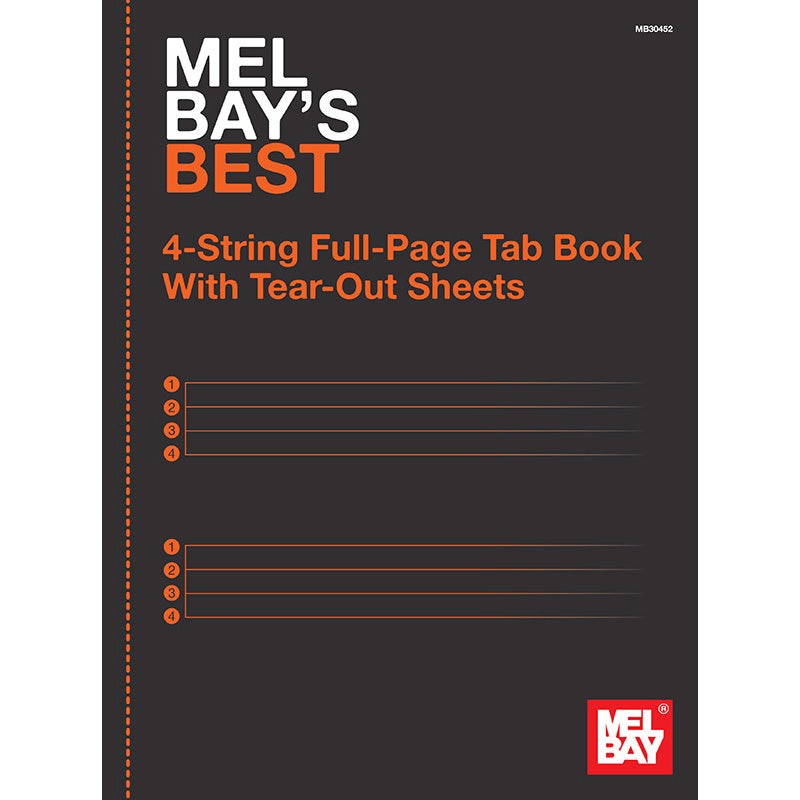 Mel Bay's Best 4-String Full-Page Tab Book