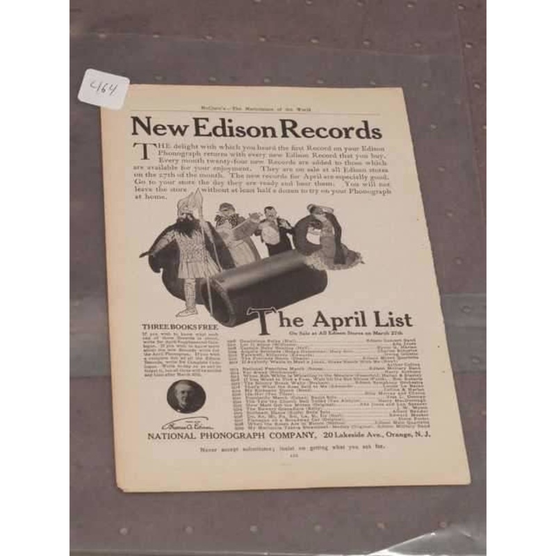 Advertisement: New Edison Records