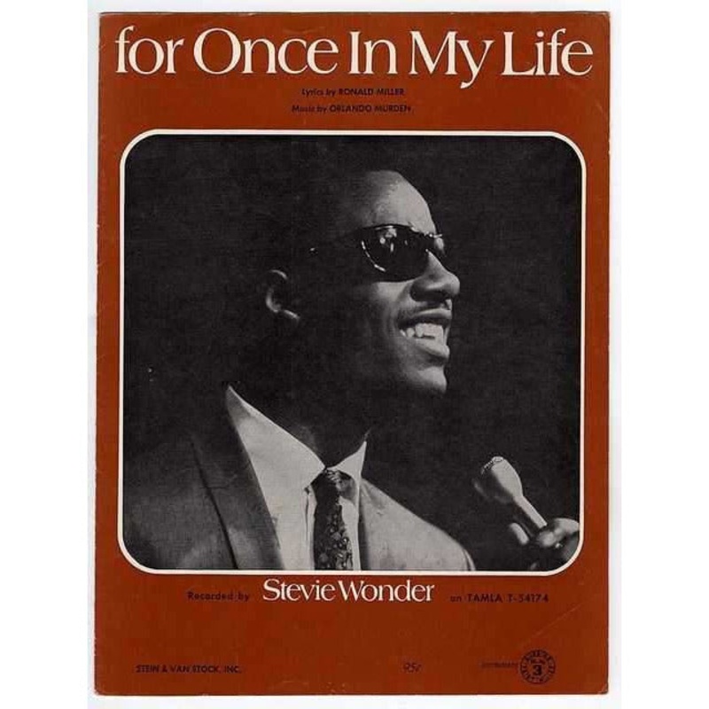 Wonder, Stevie: For Once in My Life (Sheet Music)