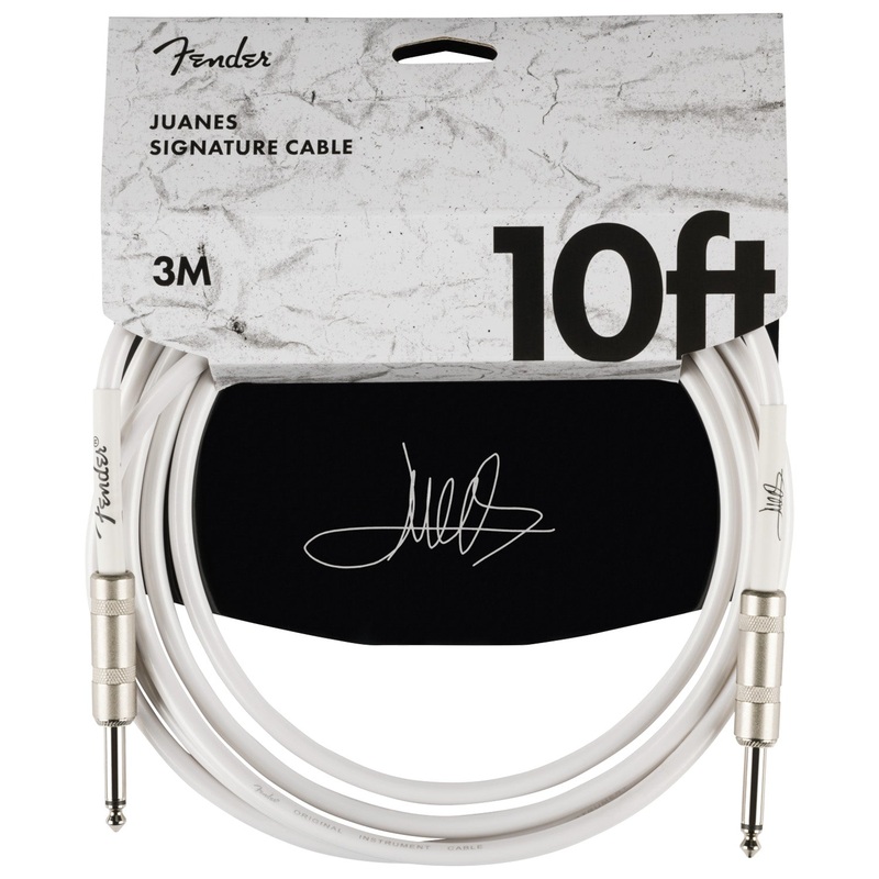 Fender Juanes 10 Inch Instrument Cable Luna White - 0990810223