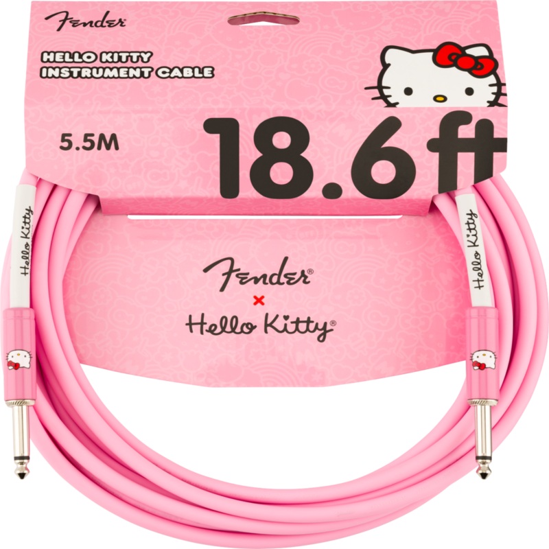 Fender X Hello Kitty 18.6 ft  Instrument Cable - 0990818156
