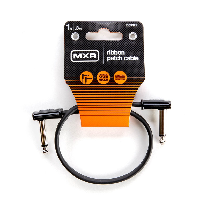 MXR 1 Foot Right Angled Ribbon Guitar Cable - DCPR1