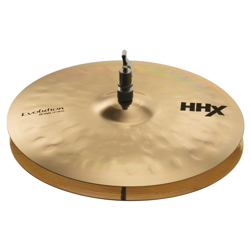 Sabian 14 inch HHX Evolution Hi-Hat Cymbal Brilliant Finish - 11402XEB