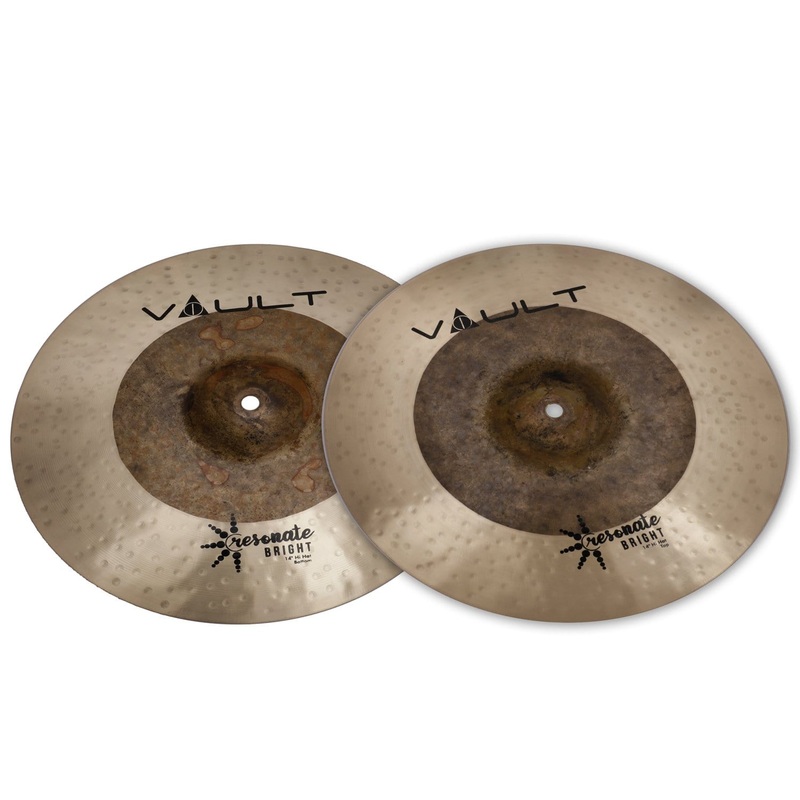 Vault Resonate Bright Series 14-Inch Hi-Hats Cymbals - Pair