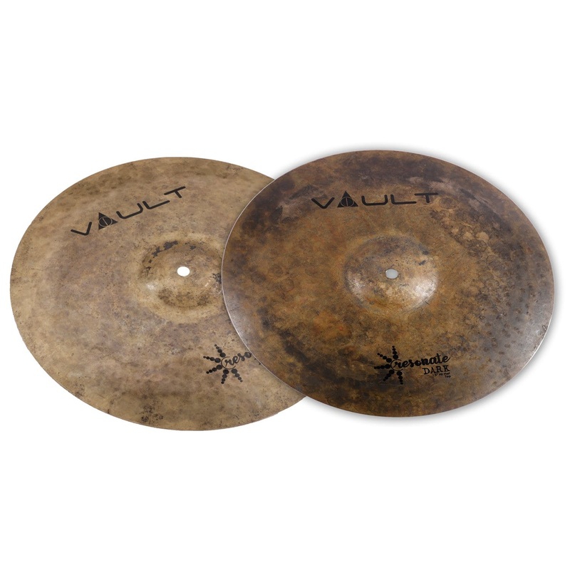 Vault Resonate Dark Series 15-Inch Hi-Hats Cymbals - Pair