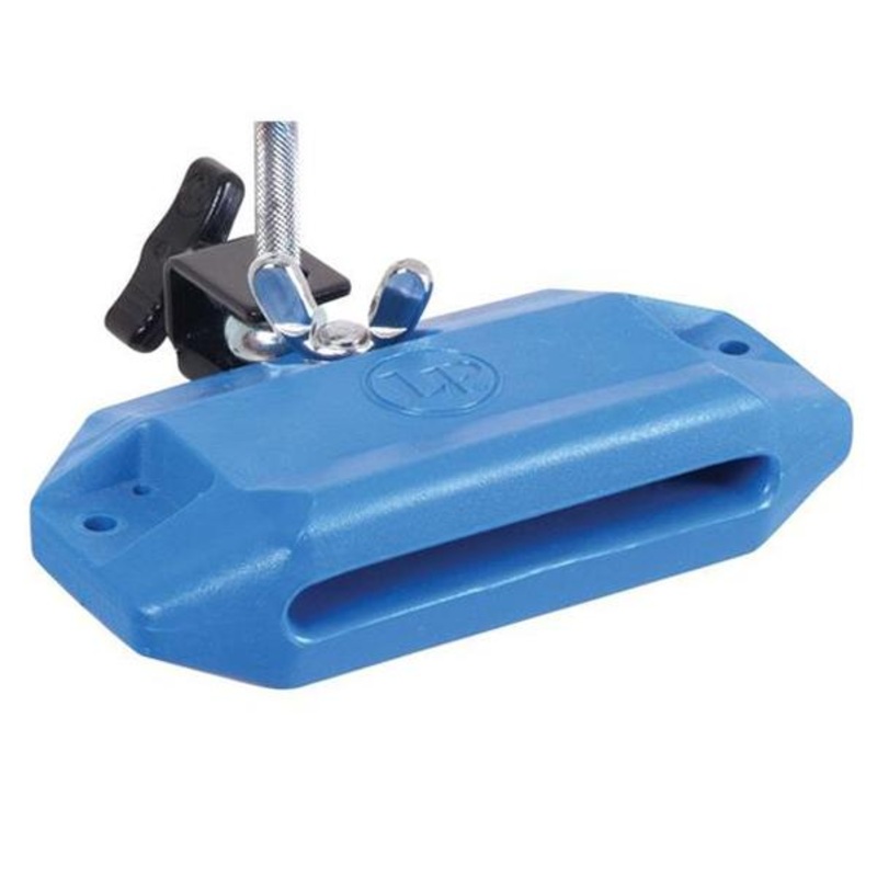 Latin Percussion LP1205 High Pitch Jam Block with Bracket - Blue