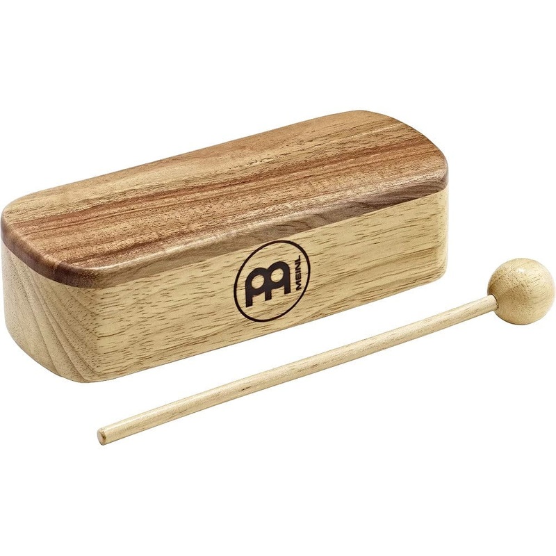 Meinl PMWB1-M Professional Medium Wood Block with Beater Siam Oak