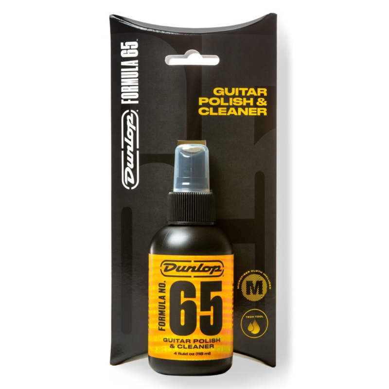 Dunlop Formula 65 Guitar Polish and Cloth, 4 oz
