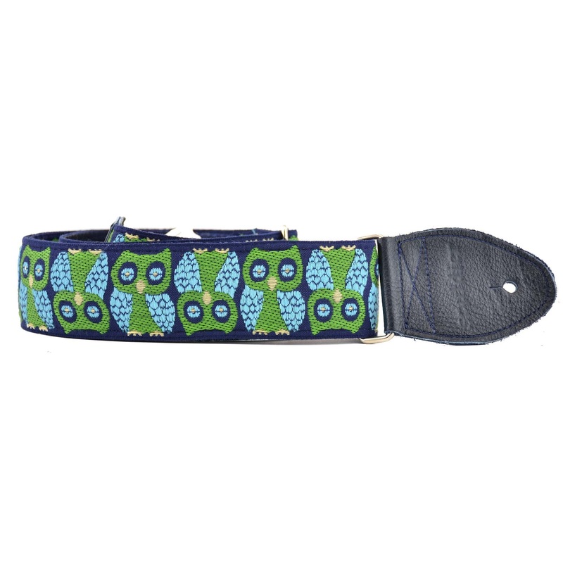 Souldier 2" Owls Guitar Strap - Navy