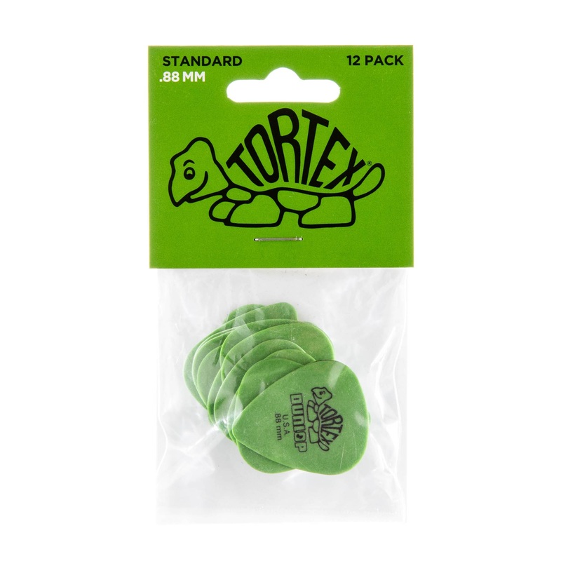 Dunlop .88 Green Tortex Standard Picks 12 Pack