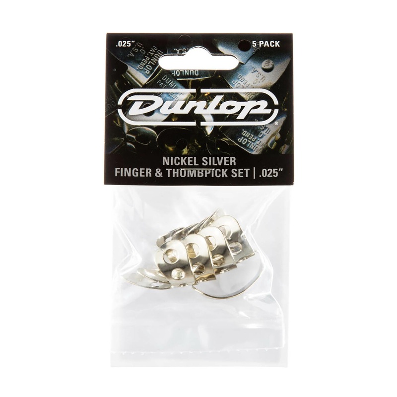 Dunlop .025 Nickel Fingerpicks, 5 Pack